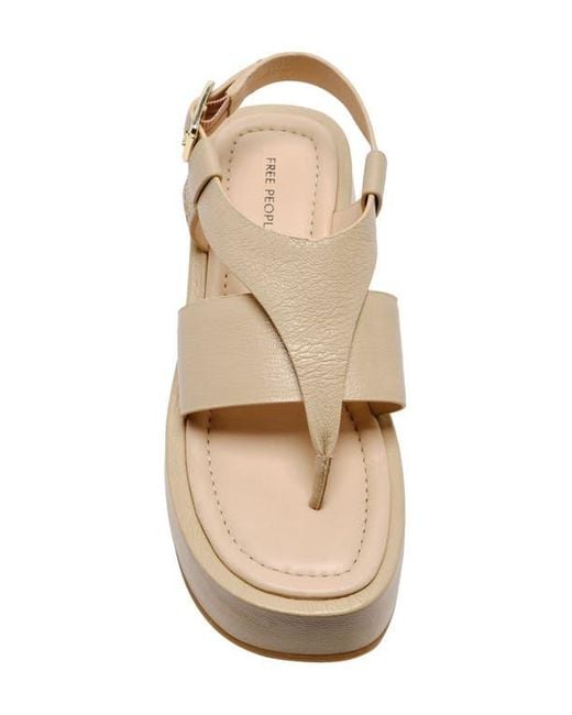 Free People Natural Holt Ankle Strap Platform Sandal