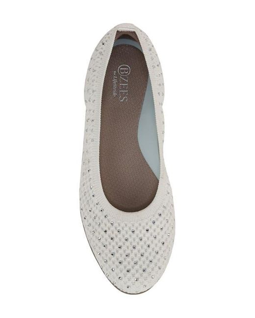 Bzees White Kallie Flat