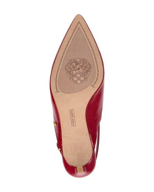 Vince Camuto Red Kylien Slingback Pointed Toe Pump