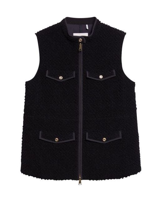 Moncler Black Fallavier Virgin Wool Down Vest