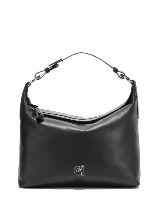 Cole Haan Black Kamila Leather Hobo Bag