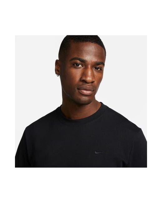 Nike Black Primary Training Dri-Fit Short Sleeve T-Shirt for men
