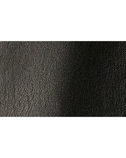 Donna Karan Black Mixed Media Sleeveless Faux Leather Top