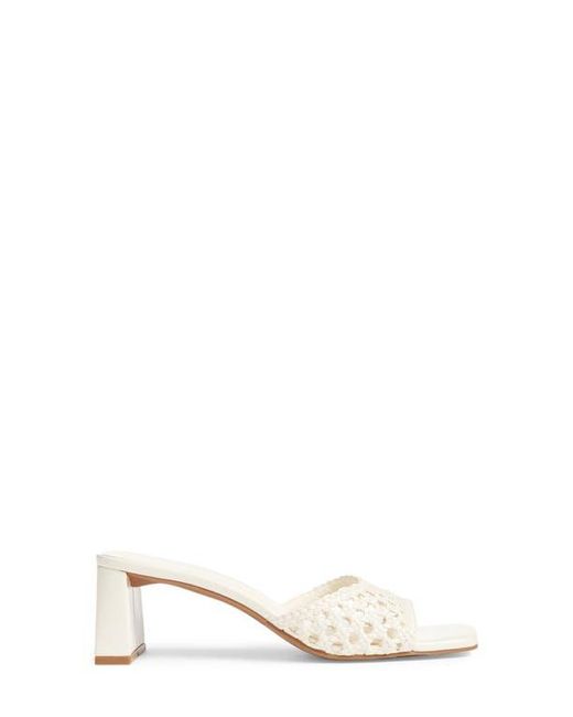 Open Edit White Jaydin Slide Sandal