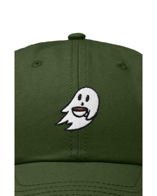 Alix Green Coffee Ghost Embroidered Hat