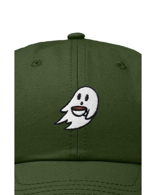Alix Green Coffee Ghost Embroidered Hat