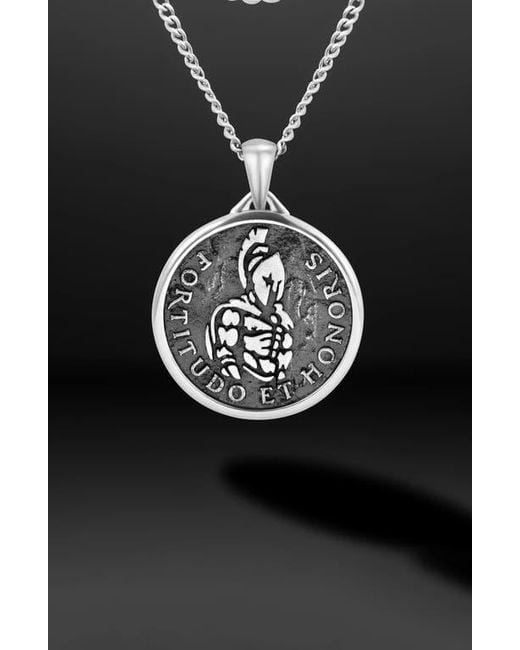 Vincero White Spartan Pendant Necklace for men