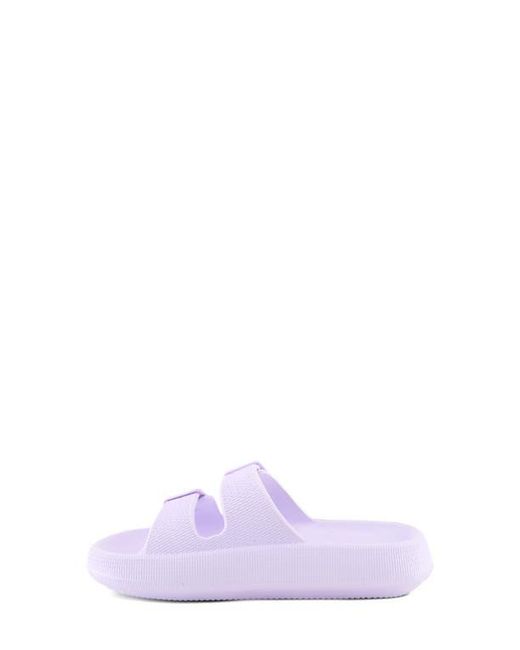 Flexus by Spring Step Purple Bubbles Waterproof Slide Sandal