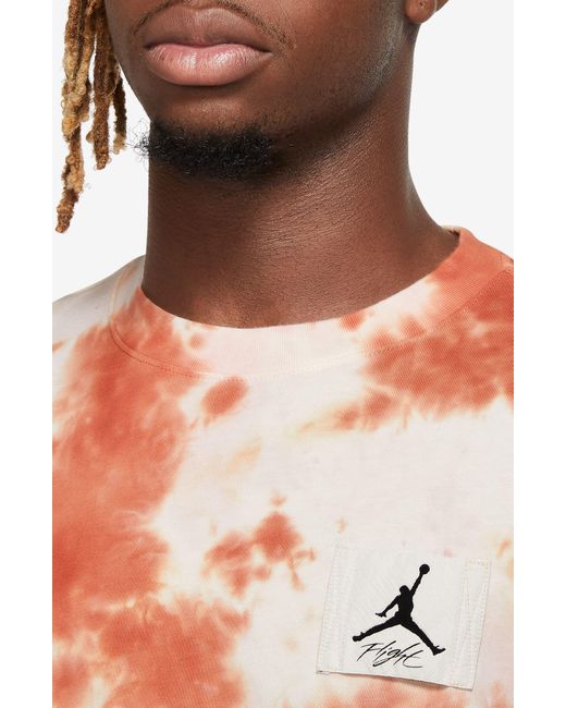Nike Orange Essentials Statement Tie Dye Oversize T-shirt for men