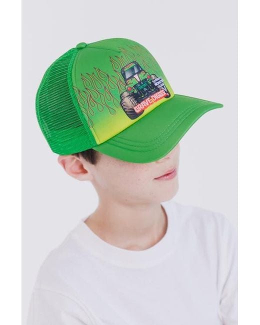 MONSTER JAM Green Grave Digger Strapback Baseball Cap for men