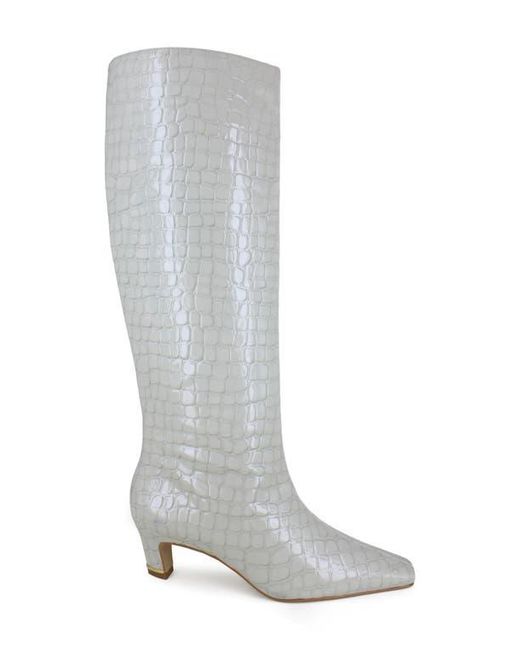 Kenneth Cole White Rubia Pointed Toe Boot