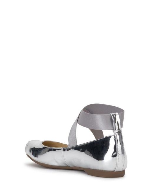 Jessica Simpson White 'Mandalaye' Leather Flat