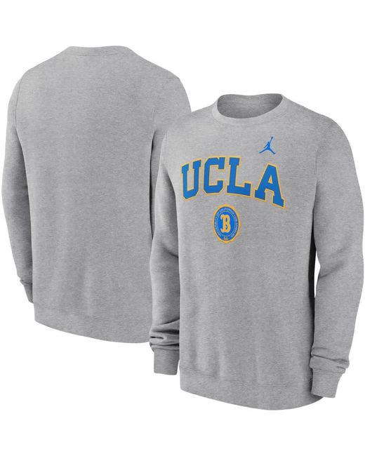 Nike Gray Ucla Bruins Legacy Classic Pullover Sweatshirt for men