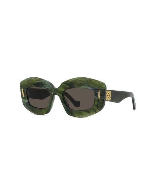 Loewe Green Screen 49Mm Rectangular Sunglasses