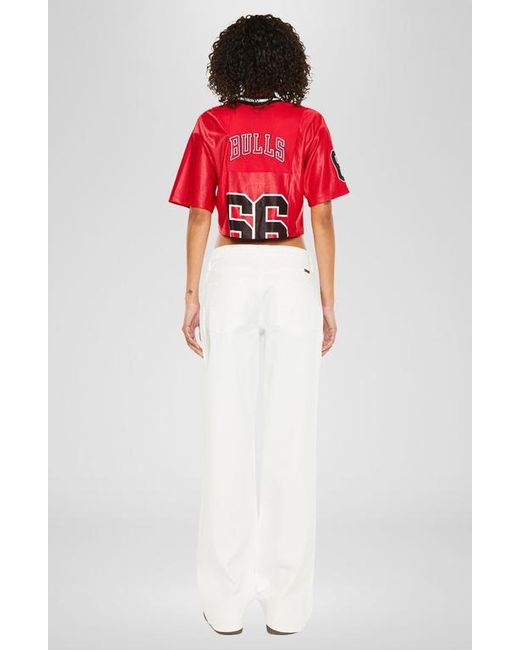 Kancan White Penny Low Slung Baggy Jeans