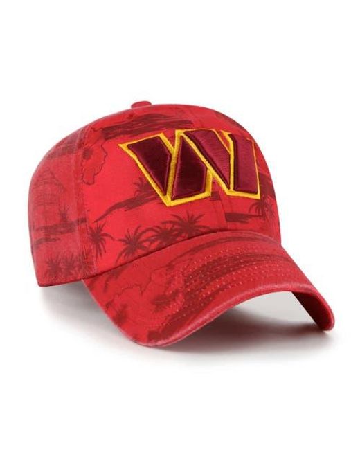 '47 Red Washington Commanders Fiji Clean Up Adjustable Hat for men