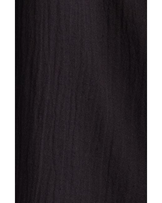 Rip Curl Black Premium Linen Button-up Blouse