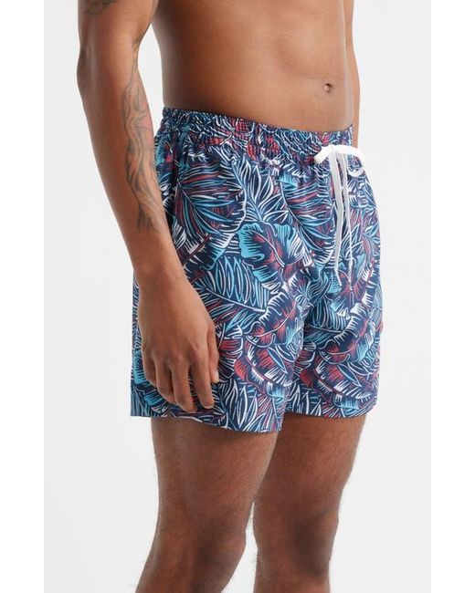 Chubbies Blue The Bahamians Classic Lined 5.5-Inch Swim Trunks for men