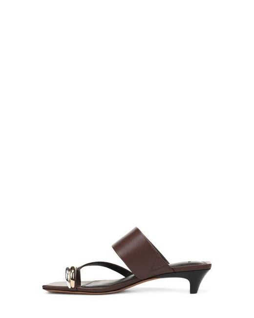 Vince White Stacy Toe Loop Sandal