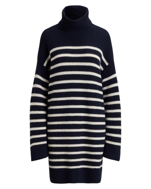 Ralph Lauren Black Areena Long Sleeve Wool & Cashmere Sweater Dress