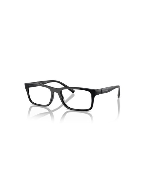 ARMANI EXCHANGE Black 55Mm Rectangle Optical Glasses for men