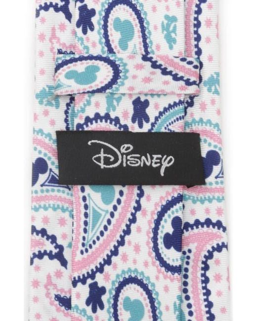Cufflinks Inc. Blue Mickey Mouse Paisley Silk Tie for men