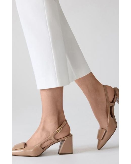 Anne Klein Brown Renatta Slingback Pointed Toe Pump