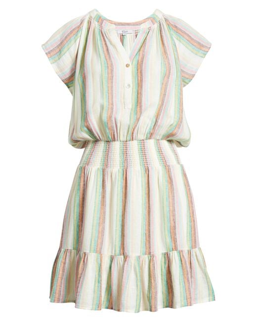 Rails Natural Augustine Stripe Linen Blend Dress
