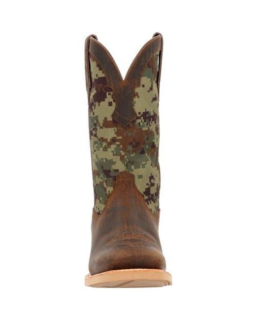 Durango Brown Digi Camo Western Boot for men