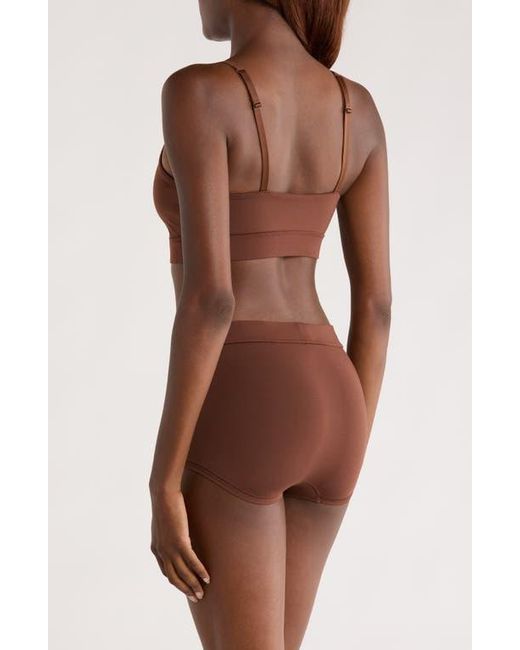 OXER Brown Luxe Bold Stretch Modal Boyshorts