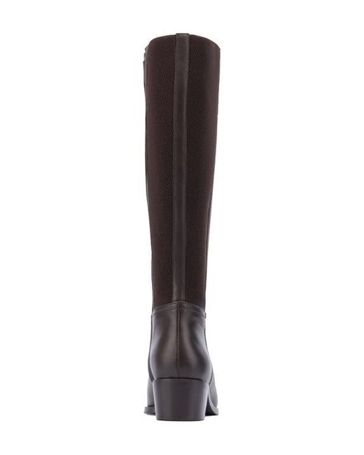 Aquatalia Brown Ricarda Weatherproof Knee High Boot
