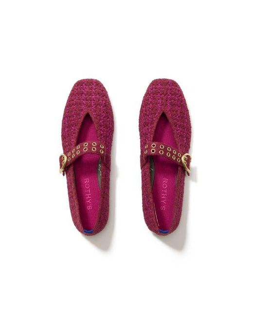 Rothy's Red The Max Buckle Mary Jane