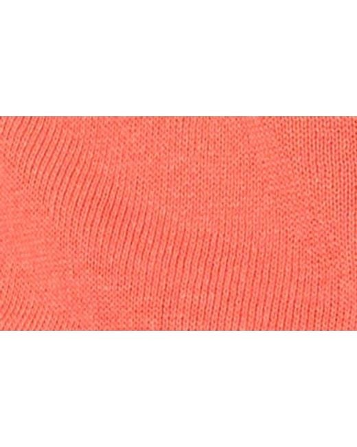 Halogen® Red Short Sleeve Button-Up Sweater
