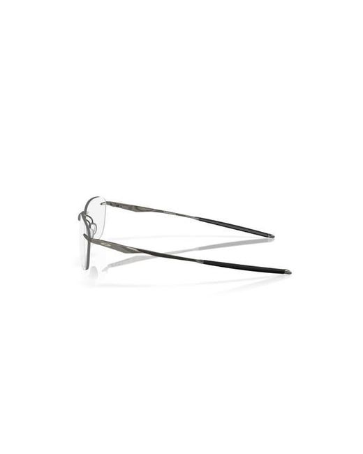 Oakley Gray 53Mm Rectangle Optical Glasses for men