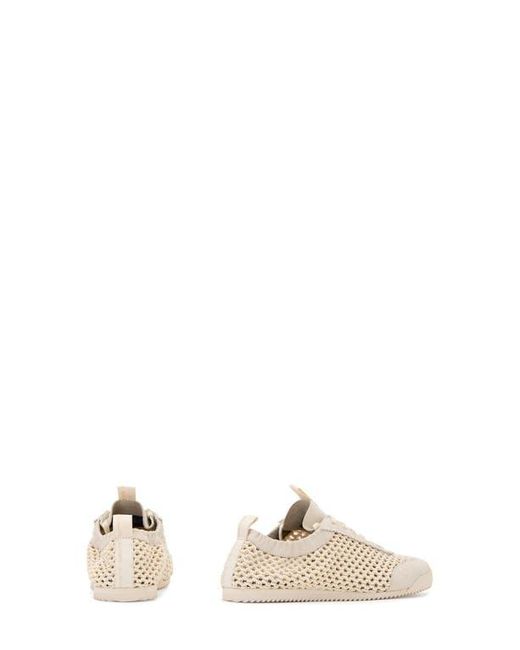 AllSaints White Kenny Woven Runner Sneaker