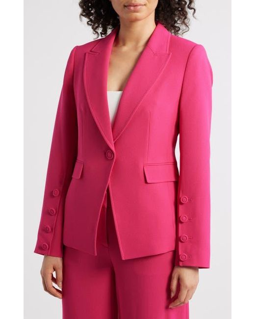 Tahari Red One-Button Blazer