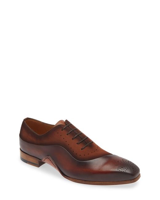Mezlan Affari Cap Toe Wholecut Shoe in Brown for Men | Lyst