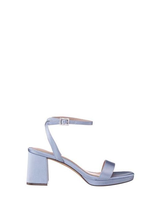Nina White Bergen Ankle Strap Sandal