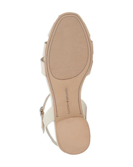 Lucky Brand Metallic Zilma Ankle Strap Fishmerman Sandal