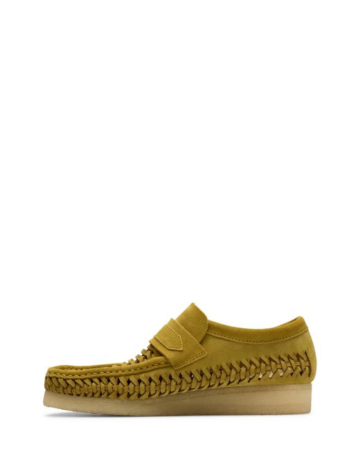 Clarks Green Clarks(r) Wallabee Woven Suede Loafer for men
