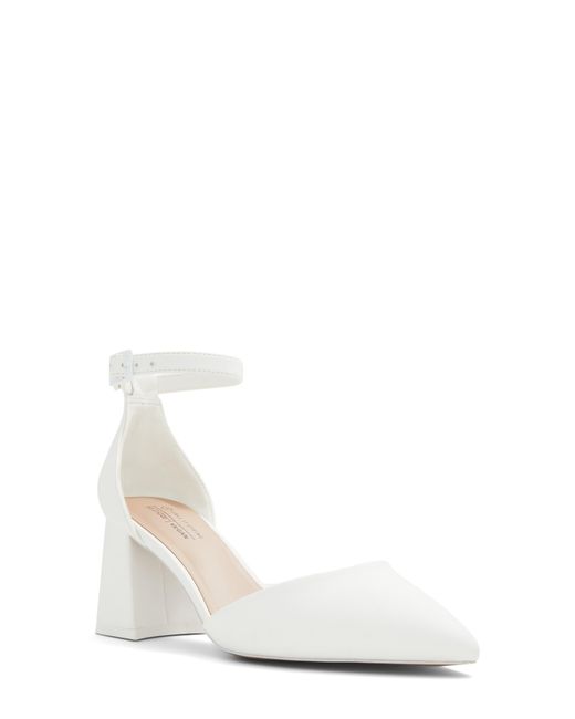 ALDO White Daliaa Ankle Strap Pump