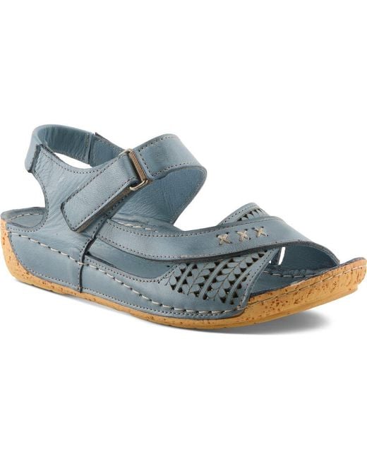 Spring Step Blue Galaire Sandal