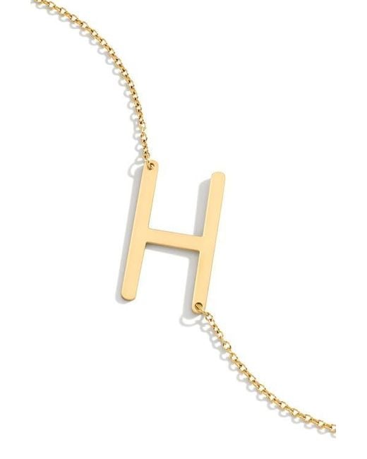 Mint & Lily Metallic Statement Initial Necklace