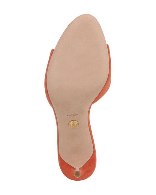 Veronica Beard Red Tia Slide Sandal