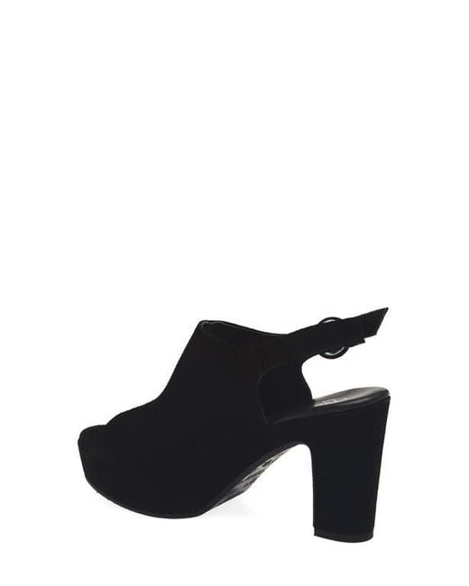 Cordani Black Tess Slingback Platform Sandal