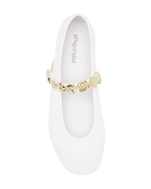 Jeffrey Campbell White Bequest Ballet Flat