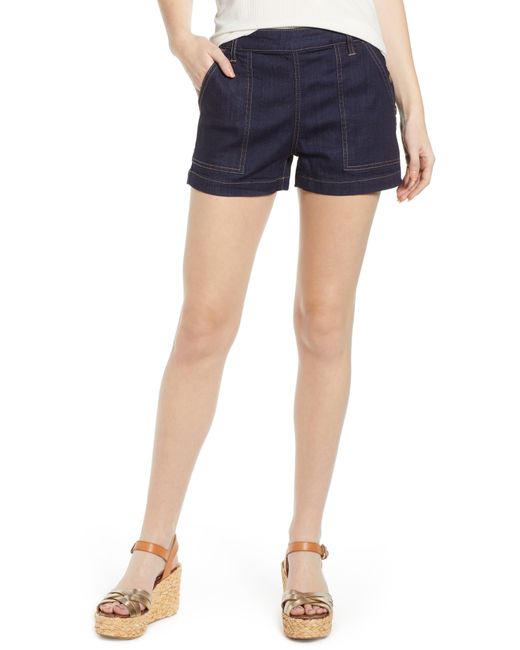 Tinsel Blue Side Button Shorts
