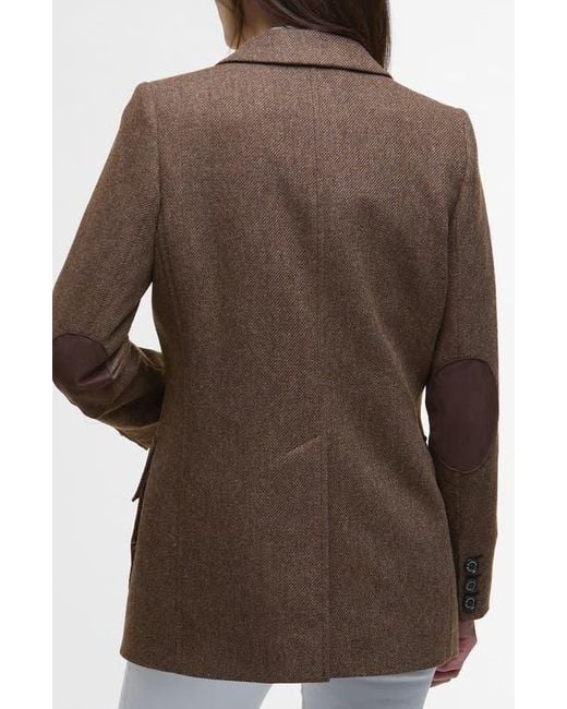 Barbour Brown Elm Wool Jacket