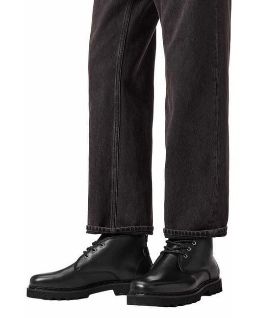 AllSaints Black Skiff Mid Boot for men