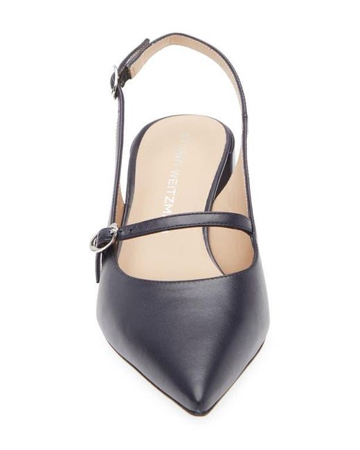 Stuart Weitzman Blue Emilia Mj Slingback Pump